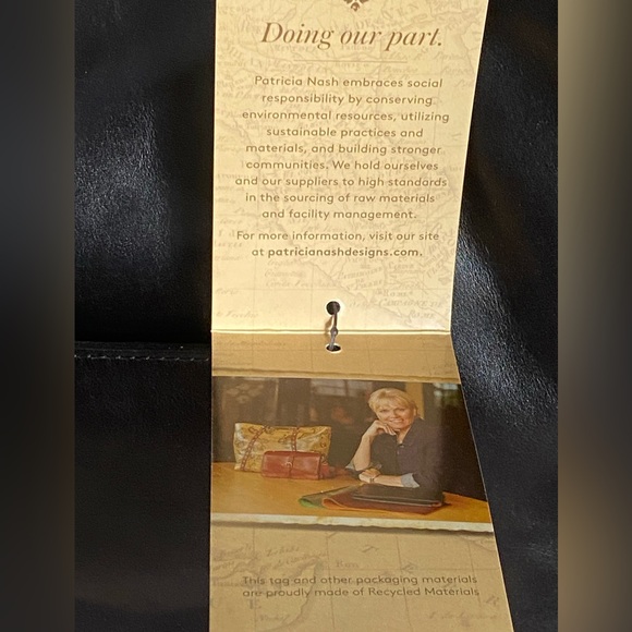 Patricia Nash~Benvenuto Tote~Heritage~ Black Leather~NWT LAST ONE - Picture 12 of 14